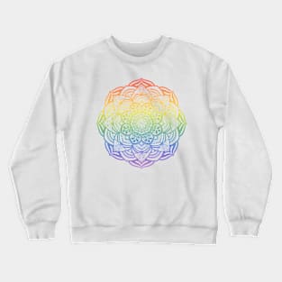 Rainbow Mandala Crewneck Sweatshirt